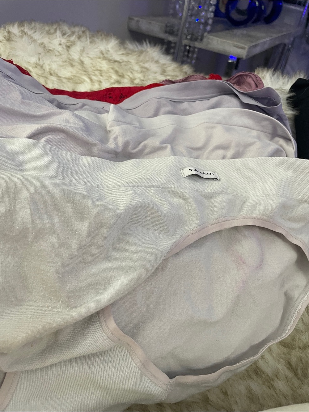 5 lovely pairs of panties. Gently worn. 4 Soma ( 2 lace) and 1  Tahari.